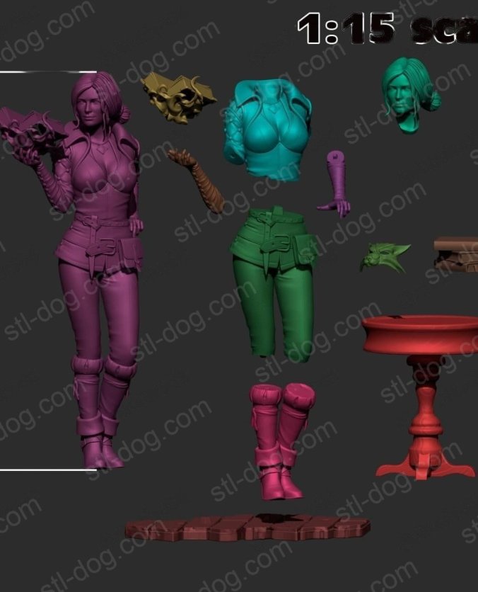 猎魔人 特莉丝·梅莉葛德 3D打印图纸